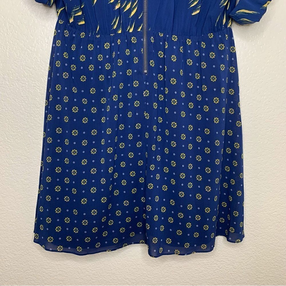 Alice + Olivia Silk Blend Neka Printed Tie-Neck Dress, Size Large - Picture 10 of 13